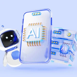 Futuristic AI technology concept art