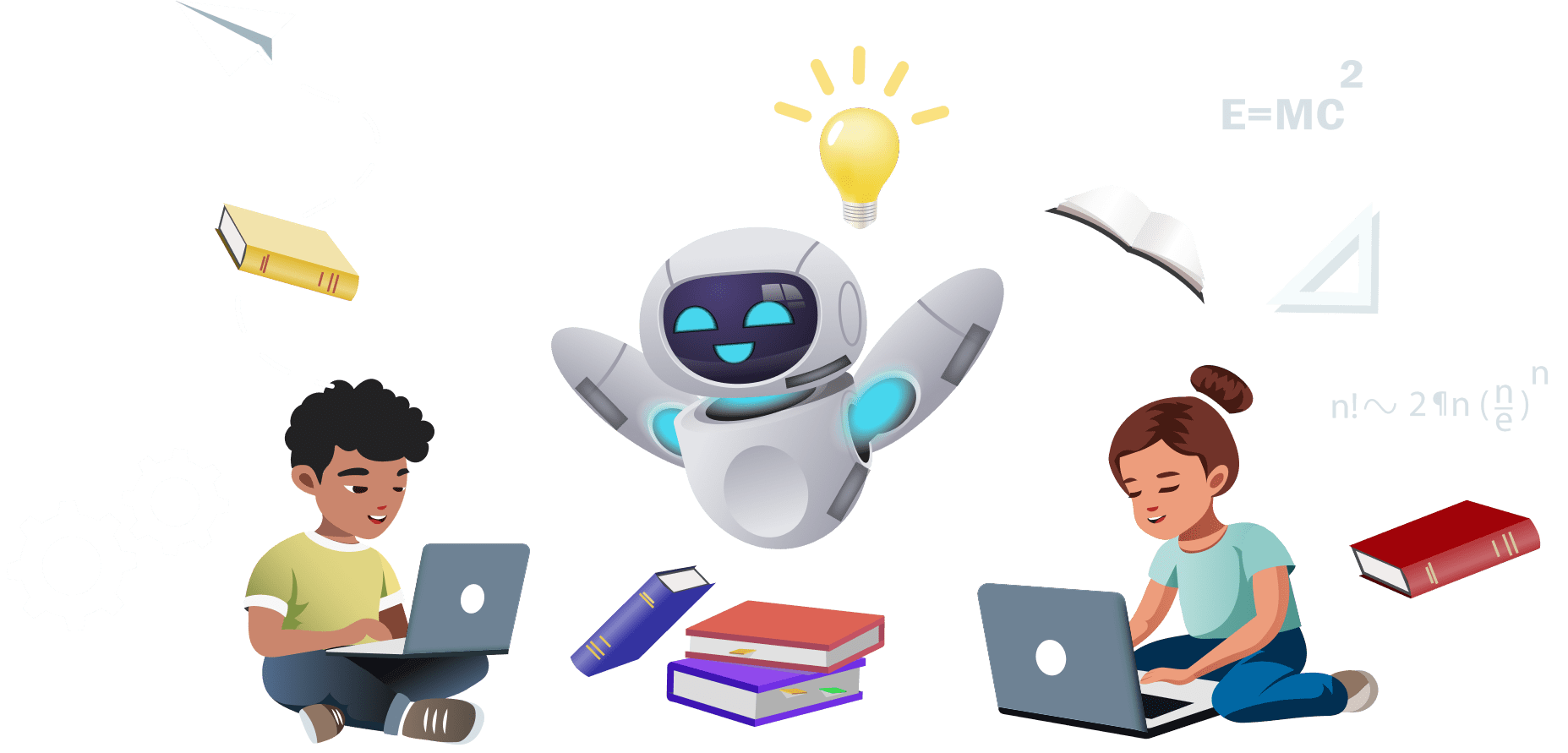 Technology and education concept illustration